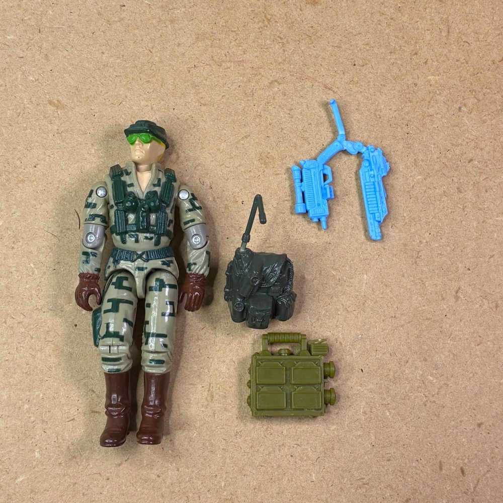 GI Joe Recoil v1 1989 ARAH Long Range Recon Patrol Figure w/ Backpack‎ & Gear